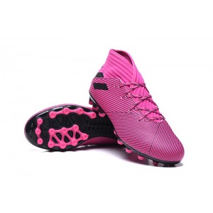 Kids Adidas Nemeziz 19.3 AG Hard Wired - Shock Pink / Black / White