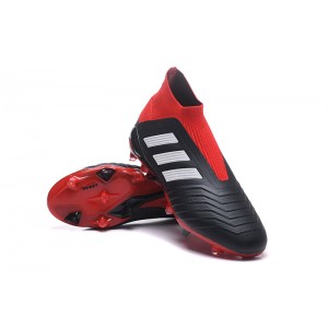 Kids Adidas Predator 18+ FG - Red / Core Black / White