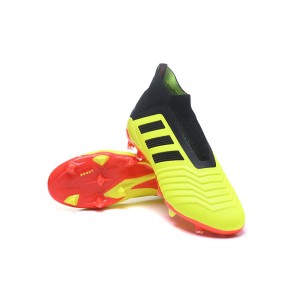 Kids Adidas Predator 18+ FG - Solar Yellow / Core Black / Red