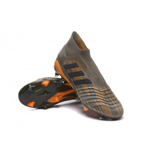 Kids Adidas Predator 18+ FG - Trace Olive / Core Black / Bright Orange