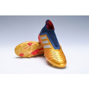 Kids Adidas Predator 19+ FG DBZZ - Gold Metallic / Silver Metallic / Collegiate Navy / Red
