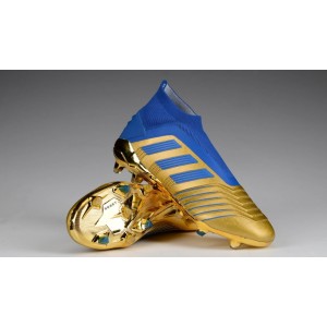 Kids Adidas Predator 19+ FG Input Code - Gold Metallic / Blue