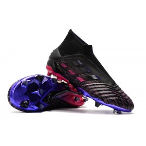 Kids Adidas Predator 19+ FG Paul Pogba - Black / Pink / Blue