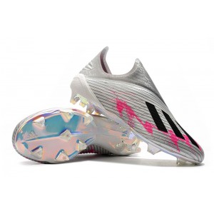 Kids Adidas X 19+ FG White Pack - White / Black / Pink