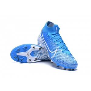 Kids Nike Mercurial Superfly VII Elite AG New Lights- Blue Hero/White/Obsidian
