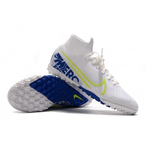 Nike Mercurial SuperflyX VII Elite TF - White / Blue / Volt