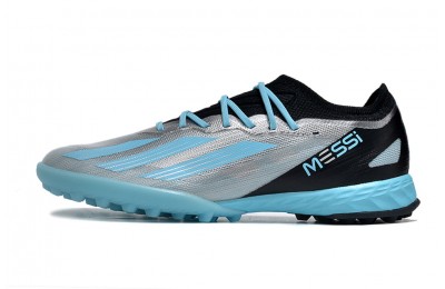 Adidas X Crazyfast Messi.1 TF Turf Infinito - Silver/Bliss Blue/Black