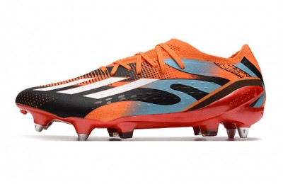 Adidas X SpeedPortal .1 Messi SG Metal Studs - Orange/Blue/Red/Black