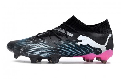 Puma Future 7 Ultimate FG/AG Soccer Cleats - Black/Blue/White/Pink